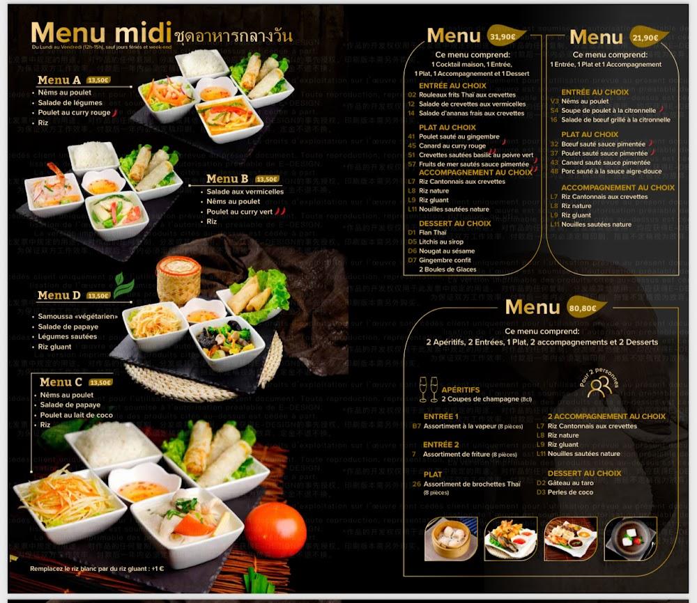 Basilic & Thaï - Menu Image 1